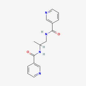 	N-[1-(pyridine-3-carbonylamino)propan-2-yl]pyridine-3-carboxamide