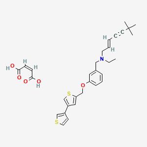 (E)-3-([3,3'-Bithiophen]-5-ylmethoxy)-N-(6,6-dimethyl-2-hepten-4-ynyl)-N-ethyl-benzenemethanamine (Z)-2-butenedioate (1:1)