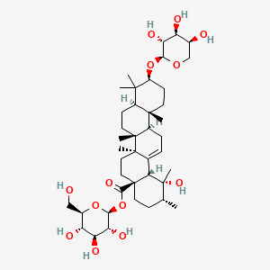 	3-O-alpha-L-Arabinopyranosylpomolic acid beta-D-glucopyranosyl ester