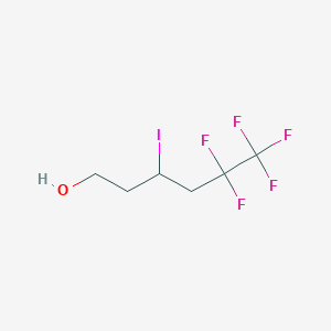 3-Iodo-5,5,6,6,6-pentafluorohexan-1-ol