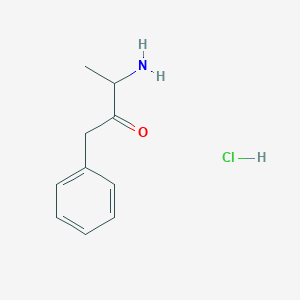 3-Amino-1-phenylbutan-2-one hydrochloride