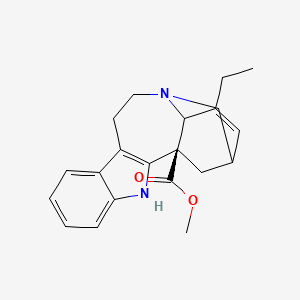 Ibogamine-18-carboxylic acid, 3,4-didehydro-, methyl ester, (2α,5β,6α,18β)-