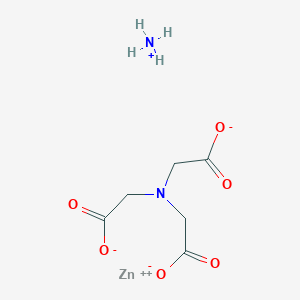 Zincate(1-), [N,N-bis[(carboxy-kappaO)methyl]glycinato(3-)-kappaN,kappaO]-,  ammonium, (T-4)-, C6H10N2O6Zn