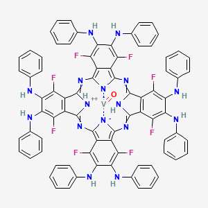 5 8 14 17 23 26 32 35 Octafluoro 6 N 7 N 15 N 16 N 24 N 25 N 33 N 34 N Octakis Phenyl 2 11 29 37 39 Hexaza 38 40 Diazanidanonacyclo 28 6 1 13 10 112 19 121 28 04 9 013 18 022 27 031 36 Tetraconta 1 3 5 7 9 11 13 18 14 16 19 21 23 25 27 29 31 36 32