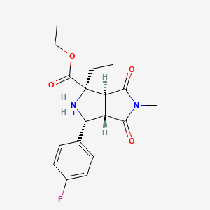 ethyl (1R,3R,3aS,6aS)-3-ethyl-1-(4-fluorophenyl)-5-methyl-4,6-dioxo-1,2 ...