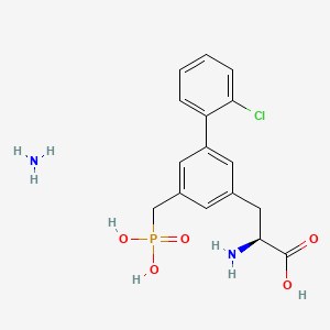 [1,1'-Biphenyl]-3-propanoic acid, α-amino-2'-chloro-5-(phosphonomethyl)-, monoammonium salt, (S)- (9CI)