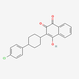 1,4-Naphthalenedione, 2-[trans-4-(4-chlorophenyl)cyclohexyl]-3-hydroxy-