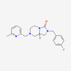 (8aR)-2-[(4-fluorophenyl)methyl]-7-[(6-methylpyridin-2-yl)methyl]-5,6,8 ...