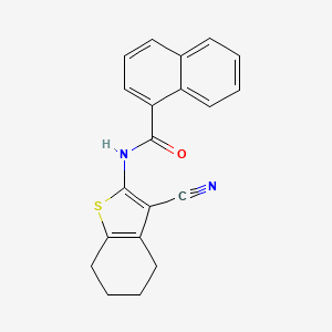 N-(3-Cyano-4,5,6,7-tetrahydrobenzo[b]thienyl-2-yl)-1-naphthalenecarboxamide