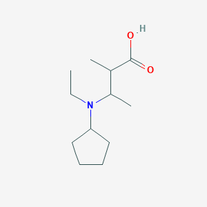 3-[Cyclopentyl(ethyl)amino]-2-methylbutanoic acid | C12H23NO2 | CID ...