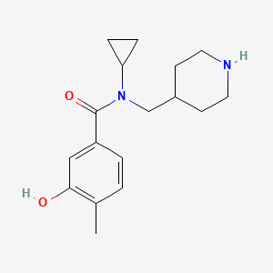 N-cyclopropyl-3-hydroxy-4-methyl-N-(piperidin-4-ylmethyl)benzamide ...