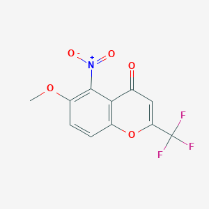 	6-methoxy-5-nitro-2-(trifluoromethyl)-4H-chromen-4-one