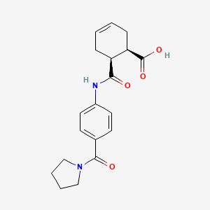 (1R,6S)-6-[[4-(pyrrolidine-1-carbonyl)phenyl]carbamoyl]cyclohex-3-ene-1 ...