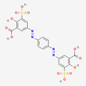 5-[[4-[(3-Carboxy-4-hydroxy-5-sulfophenyl)diazenyl]phenyl]diazenyl]-2 ...