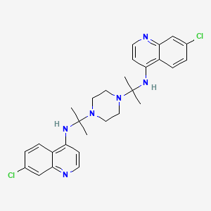 4,4'-(1,4-Piperazinediylbis((1-methylethylene)imino))bis(7-chloroquinoline).png