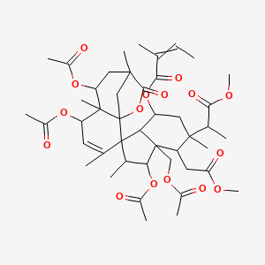 [1,5',7'-Triacetyloxy-7a-(acetyloxymethyl)-7-(2-methoxy-2-oxoethyl)-6 ...