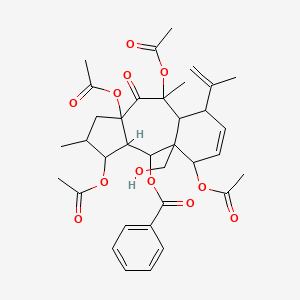 [1,3a,5,9-Tetraacetyloxy-9a-(hydroxymethyl)-2,5-dimethyl-4-oxo-6-prop-1 ...