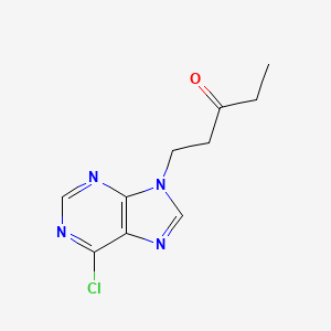 1-(6-chloropurin-9-yl)pentan-3-one 