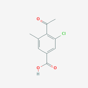 4-Acetyl-3-chloro-5-methylbenzoic acid | C10H9ClO3 | CID 85566739 - PubChem