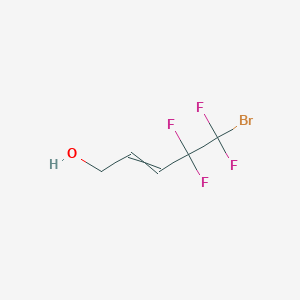 5-Bromo-4,4,5,5-tetrafluoropent-2-en-1-ol