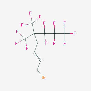 1-Bromo-6,6,7,7,8,8,8-heptafluoro-5,5-bis(trifluoromethyl)oct-2-ene