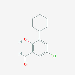 3-Cyclohexyl-5-chloro-salicylaldehyde | C13H15ClO2 | CID 86035822 - PubChem