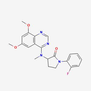 3-[(6,8-Dimethoxyquinazolin-4-yl)-methylamino]-1-(2-fluorophenyl ...