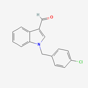 	1-[(4-Chlorophenyl)methyl]-1H-indole-3-carboxaldehyde