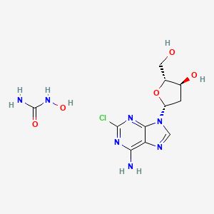 (2R,3S,5R)-5-(6-amino-2-chloropurin-9-yl)-2-(hydroxymethyl)oxolan-3-ol ...