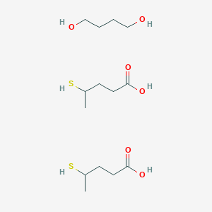 Butane-1,4-diol;4-sulfanylpentanoic acid | C14H30O6S2 | CID 87924706 ...