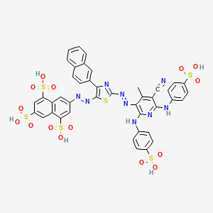 7a{2a[2a(2a{5aCyanoa4amethyla2,6abis[(4a sulfophenyl)amino]pyridina3ayl ...