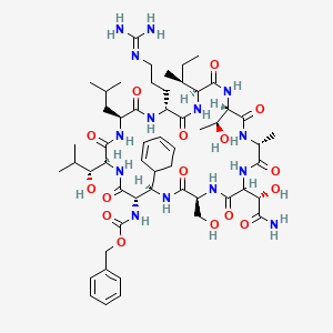 benzyl N-[(2S,5S,8R,11S,14S,17R,23S,26R,27S)-20-[(1S)-2-amino-1-hydroxy ...