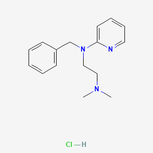 1,2-Ethanediamine, N1,N1-dimethyl-N2-(phenylmethyl)-N2-2-pyridinyl-, hydrochloride (1:1)