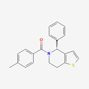 (4-methylphenyl)-[(4R)-4-phenyl-6,7-dihydro-4H-thieno[3,2-c]pyridin-5 ...