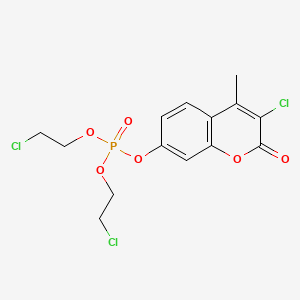 Phosphoric acid, bis(2-chloroethyl) 3-chloro-4-methyl-2-oxo-2H-1-benzopyran-7-yl ester