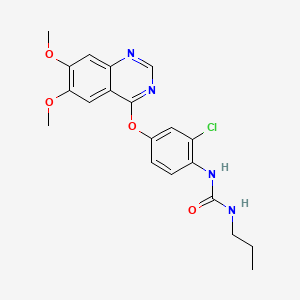 1-(2-chloro-4-(6,7-dimethoxyquinazolin-4-yloxy)phenyl)-3-propylurea