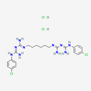 2,4,11,13-Tetraazatetradecanediimidamide, N1,N14-bis(4-chlorophenyl)-3,12-diimino-, hydrochloride (1:2)