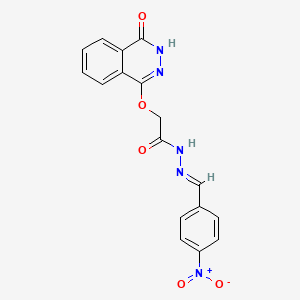 N-[(E)-(4-nitrophenyl)methylideneamino]-2-[(4-oxo-3H-phthalazin-1 