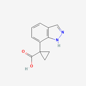 1-(1H-indazol-7-yl)cyclopropane-1-carboxylic acid | C11H10N2O2 | CID ...