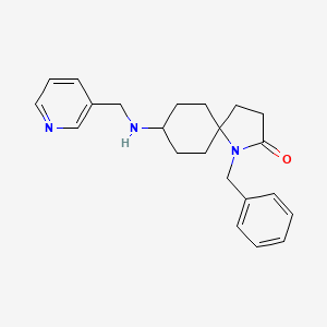 1-Benzyl-8-(pyridin-3-ylmethylamino)-1-azaspiro[4.5]decan-2-one ...