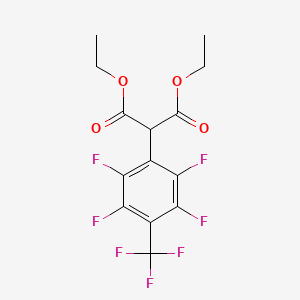 Diethyl 4-(trifluoromethyl)tetrafluorophenylmalonate