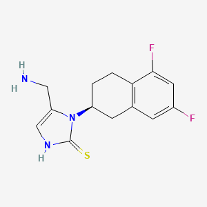 2H-Imidazole-2-thione, 5-(aminomethyl)-1-[(2S)-5,7-difluoro-1,2,3,4-tetrahydro-2-naphthalenyl]-1,3-dihydro-