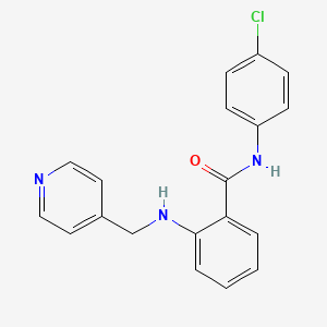 N 4 Chlorophenyl 2 Pyridin 4 Ylmethyl Amino Benzamide C19h16cln3o Pubchem