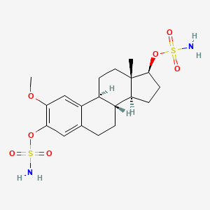 9beta,13alpha,14beta,17alpha)-2-Methoxyestra-1,3,5(10)-Triene-3,17-Diyl  Disulfamate | C19H28N2O7S2 | CID 9804302 - PubChem