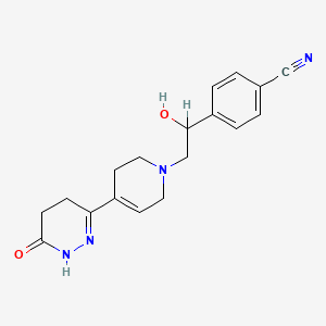 Benzonitrile, 4-[2-[3,6-dihydro-4-(1,4,5,6-tetrahydro-6-oxo-3-pyridazinyl)-1(2H)-pyridinyl]-1-hydroxyethyl]-