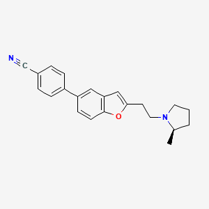 Benzonitrile, 4-[2-[2-[(2R)-2-methyl-1-pyrrolidinyl]ethyl]-5-benzofuranyl]-