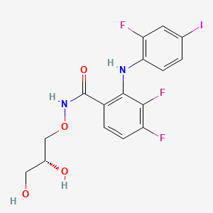 (R)-N-(2,3-dihydroxypropoxy)-3,4-difluoro-2-(2-fluoro-4-iodophenylamino)benzamide