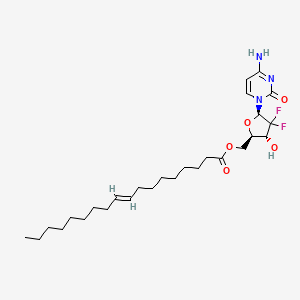 (E)-((2R,3R,5R)-5-(4-amino-2-oxopyrimidin-1(2H)-yl)-4,4-difluoro-3-hydroxytetrahydrofuran-2-yl)methyl octadec-9-enoate.