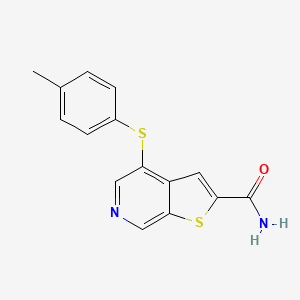 Thieno[2,3-c]pyridine-2-carboxamide,4-[(4-methylphenyl)thio]-