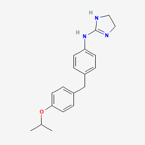 4,5-dihydro-N-[4-[[4-(1-methylethoxy)phenyl]methyl]phenyl]-1H-imadazol-2-amine